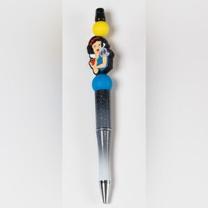 Disney Princess Snow White Custom Made Silicone Beaded Pen